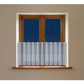 Lambrekin żakardowy biały metraż 345660 wys 40cm