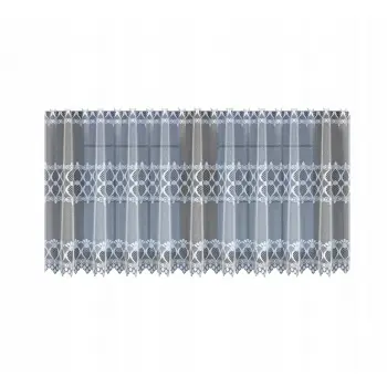 Lambrekin żakardowy biały metraż 345100 wys 45cm