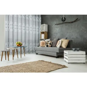 Biała firanka żakardowa metrażowa 344660 wys 120cm