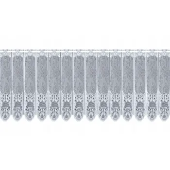 Lambrekin żakardowy biały metraż 338920 wys 40cm