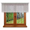 Lambrekin żakardowy biały metraż 324900 wys 40 cm