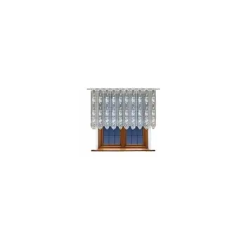 Lambrekin żakardowy biały metraż 323840 wys 100 cm