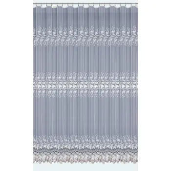 Biała firanka żakardowa metrażowa 302520 wys 160cm