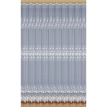 Biała firanka żakardowa metrażowa 302520 wys 160cm