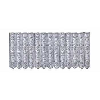 Lambrekin żakardowy biały metraż 338970 wys 30cm