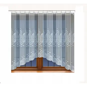 Firany gotowe z taśmą komplet 160x300 i 250x200