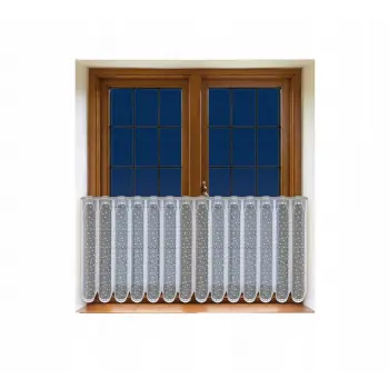 Lambrekin żakardowy biały metraż 351130 wys 40cm