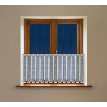 Lambrekin żakardowy biały metraż 351130 wys 40cm