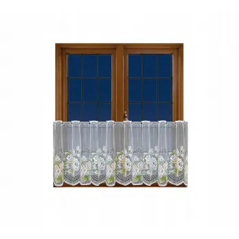 Lambrekin żakardowy biały metraż 351210 wys 40cm
