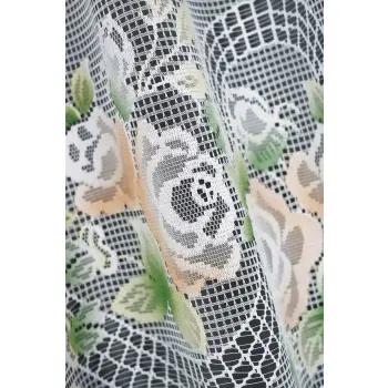 Lambrekin żakardowy biały metraż 351210 wys 40cm