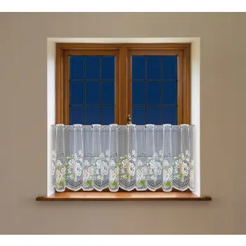 Lambrekin żakardowy biały metraż 351210 wys 40cm
