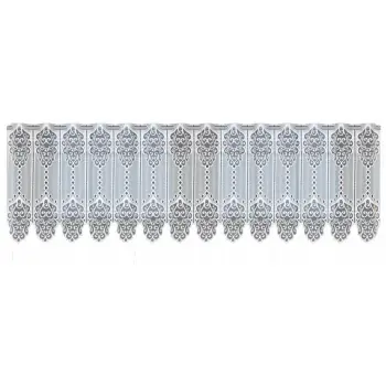 Lambrekin żakardowy biały metraż 353870 wys 40cm