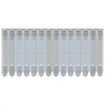 Lambrekin żakardowy biały metraż 353870 wys 60cm