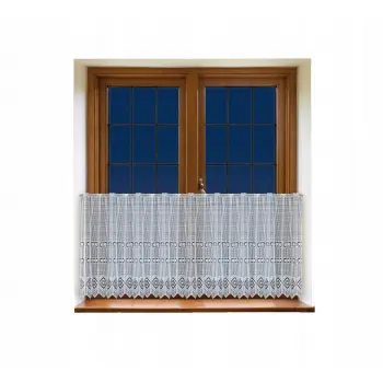 Lambrekin żakardowy biały metraż 353940 wys 60cm