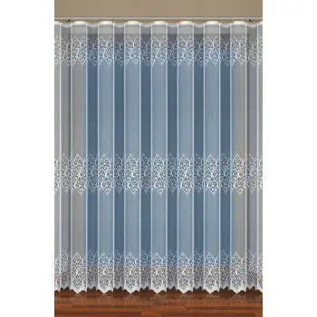 Biała firanka żakardowa metrażowa 35367 wys 250cm