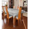 Obrus krem- c.złoty żakardowy 100x150 metrażowy