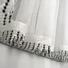Firana woal BOHO z frędzlami 155x400 gipiura
