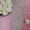 BIEŻNIK GLAMOUR z cyrkoniami OBRUS 40x140 róż