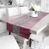 BIEŻNIK GLAMOUR z cyrkoniami OBRUS 40x140 róż