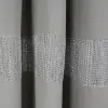 ZASŁONA Z CYRKONIAMI PRZELOTKI SZARA 145X250cm
