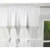 Firana klasyczna z falbankami cyrkonie 250x145cm