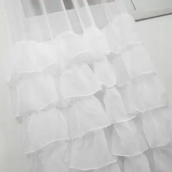 Firana woal falbany dolly przelotki kółka 250x145