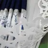 Firana zasłona woal cyrkonie 180x400 granat zestaw