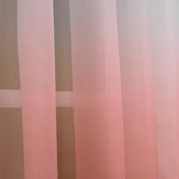 Woal na przelotkach ombre firanka 250x145cm różowy