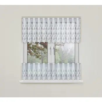 Lambrekin zazdrostka żakardowa biała 60x300 cm