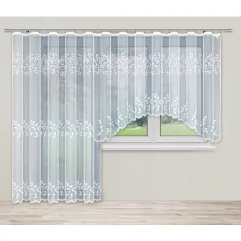 Firanka żakardowa z taśmą na balkon 250 x 200 cm