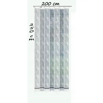 Firanka żakardowa z taśmą na balkon 250 x 200 cm