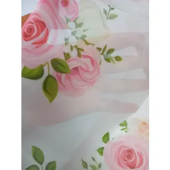Woal gładki tiul metraż firany szer. 160cm RÓŻE