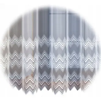 Firanka klasyczna z taśmą żakard 250x200 cm biała