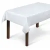 Obrus na stół plamoodporny biały 140x220 Wielkanoc