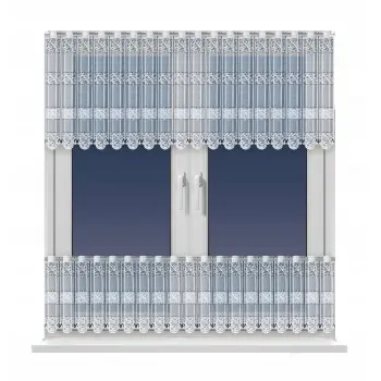 Lambrekin żakard zazdrostka biała metraż wys 60 cm