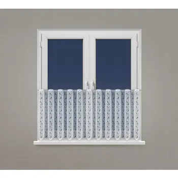 Lambrekin żakard zazdrostka biała metraż wys 70 cm