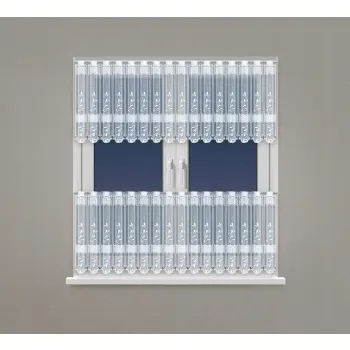 Lambrekin żakard zazdrostka biała metraż wys 60 cm