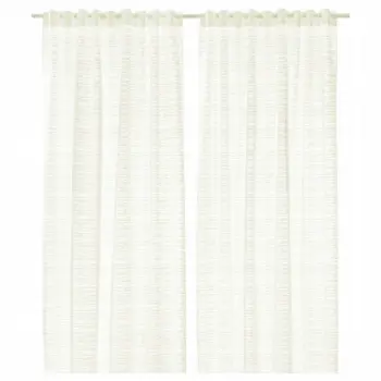 Firanka IKEA 300x145 cm żakardowa biała z taśmą