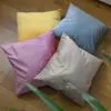 Poszewka poduszka dekor welur pastelowy róż matowa