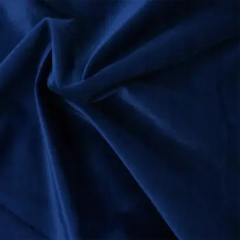 Poszewka poduszka dekor welur mat granatowa 40x40