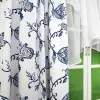 Firana zasłona woal 160x540 zestaw boho granatowy