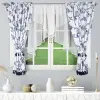 Firana zasłona woal 160x540 zestaw boho granatowy
