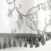 Firana zasłona woal 160x540 zestaw boho j. szary