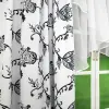 Firana zasłona woal 160x540 zestaw boho czarny