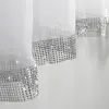 Firana woalowa na taśmie 150x500 biała cyrkonie