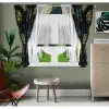 FIRANKA PANEL ZASŁONY KOMPLET LIŚCIE 160x400