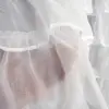 Firanka woal falbany glamour taśma 160x145 biała