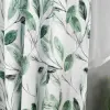 Komplet firana zasłony woal liście 155x400 zestaw