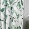 Komplet firana zasłony woal liście 155x400 zestaw
