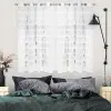 Firanka woal falbany glamour kółka 160x145 biała